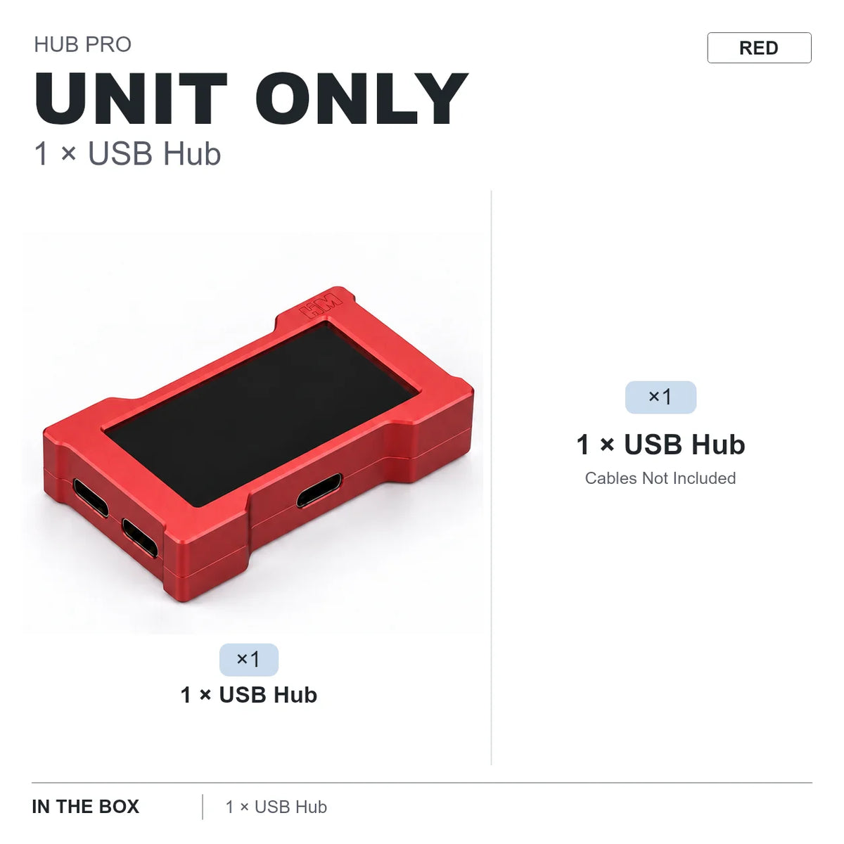 HMLAB ZNEO Gaming USB Hub - 2-to-3 Port, 8K Hz, Independent Power, With Screen, Trendy for Gaming Ambience Desk Setup