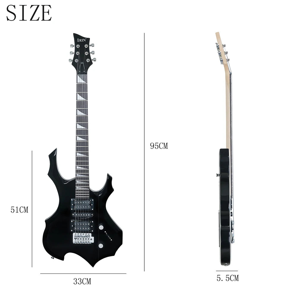 IRIN Electric Guitar 24 Frets 6 Strings Maple Body Electric Guitar Guitarra with Bag Strap Necessary Guitar Parts & Accessories