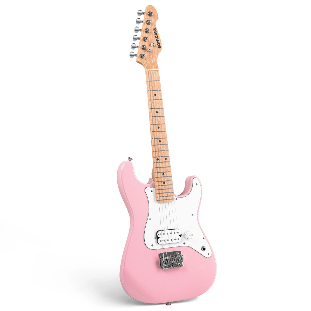SONICAKE Electric Guitar for Kids Small Size Solid Wood Body with Humbucker Pickup, One Piece Premium Wood Neck & Fingerboard