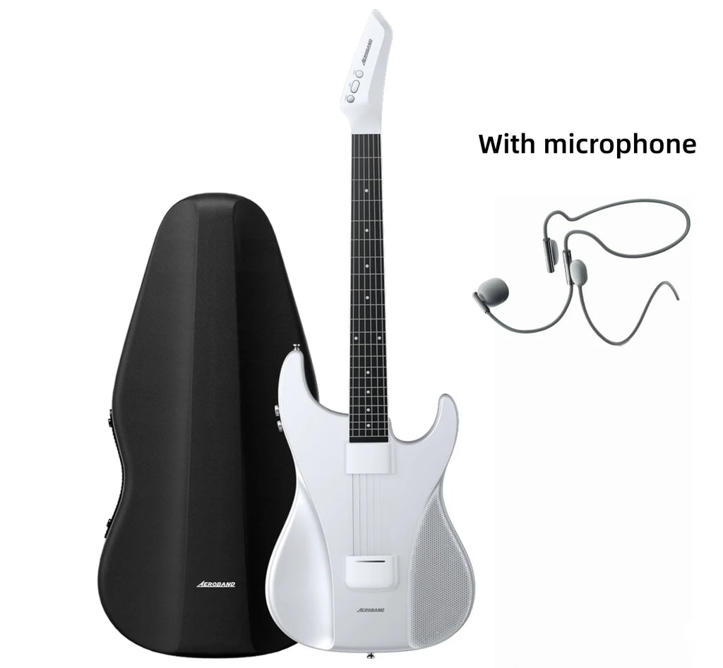 AeroBand Guitar Electric Guitar Pain-Free Silicone String All-in-One 9 Sound Styles Acoustic Bass With Speaker Microphone