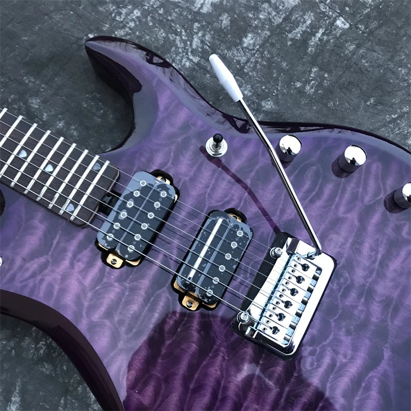 JP Style Electric Guitar with A Selected Basswood Body and BK Double Coil Pickups. Suitable for Performance and Beginners