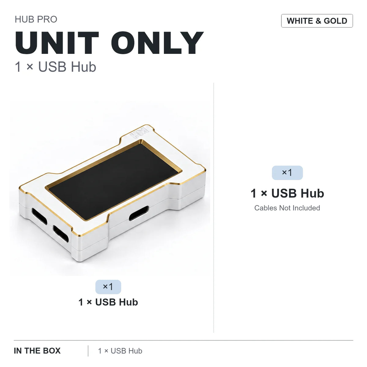 HMLAB ZNEO Gaming USB Hub - 2-to-3 Port, 8K Hz, Independent Power, With Screen, Trendy for Gaming Ambience Desk Setup