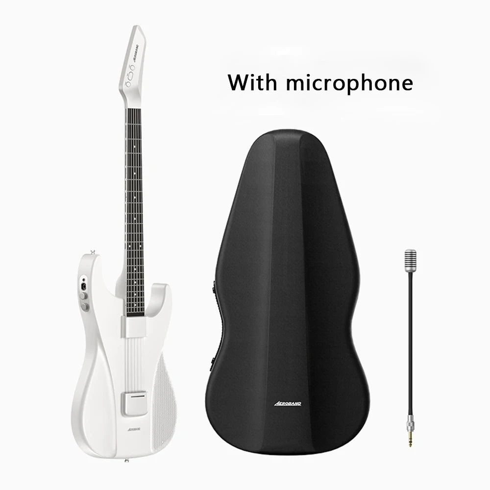 AeroBand Guitar Electric Guitar Pain-Free Silicone String All-in-One 9 Sound Styles Acoustic Bass With Speaker Microphone