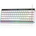 Womier VK75 Wired Mechanical Keyboard 75% Custom Hotswap with Knob RGB Backlit Gasket Mount Gaming Keyboard Double Linear Switch