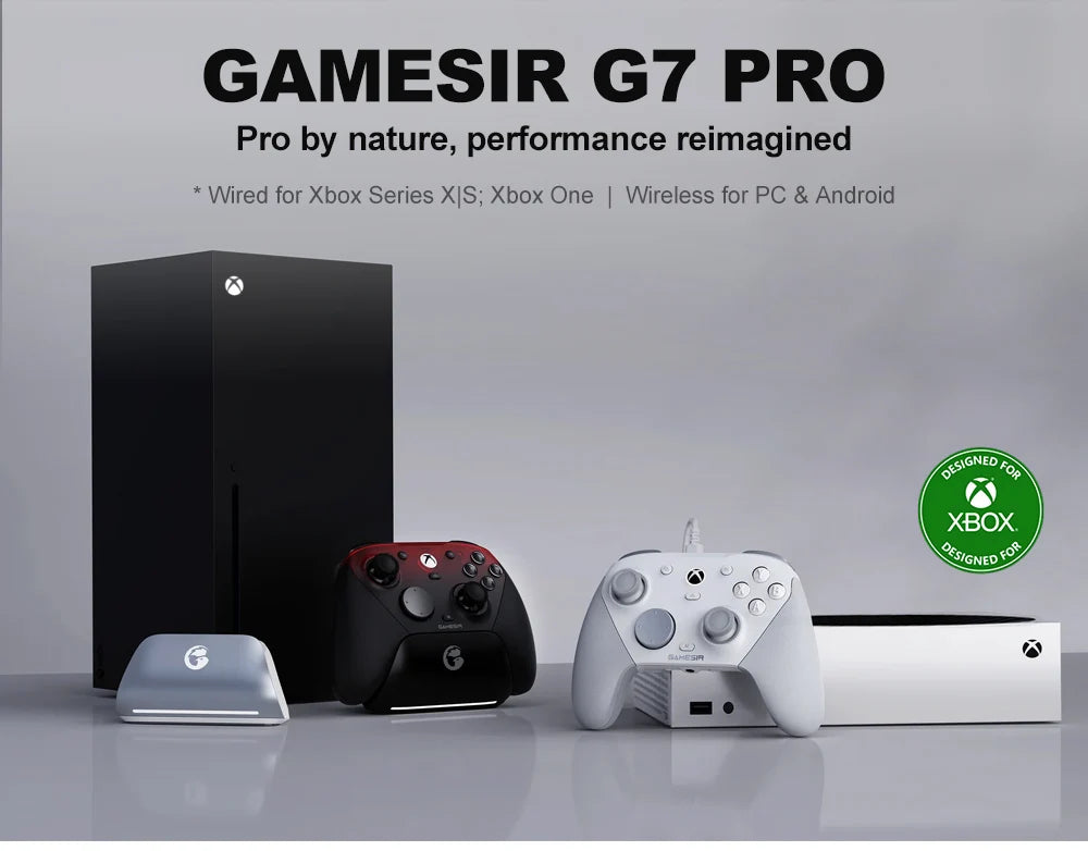 GameSir G7 Pro Xbox Licensed Game Controller, Wired Controller for Xbox, Wireless Gamepad for PC Android Mobile
