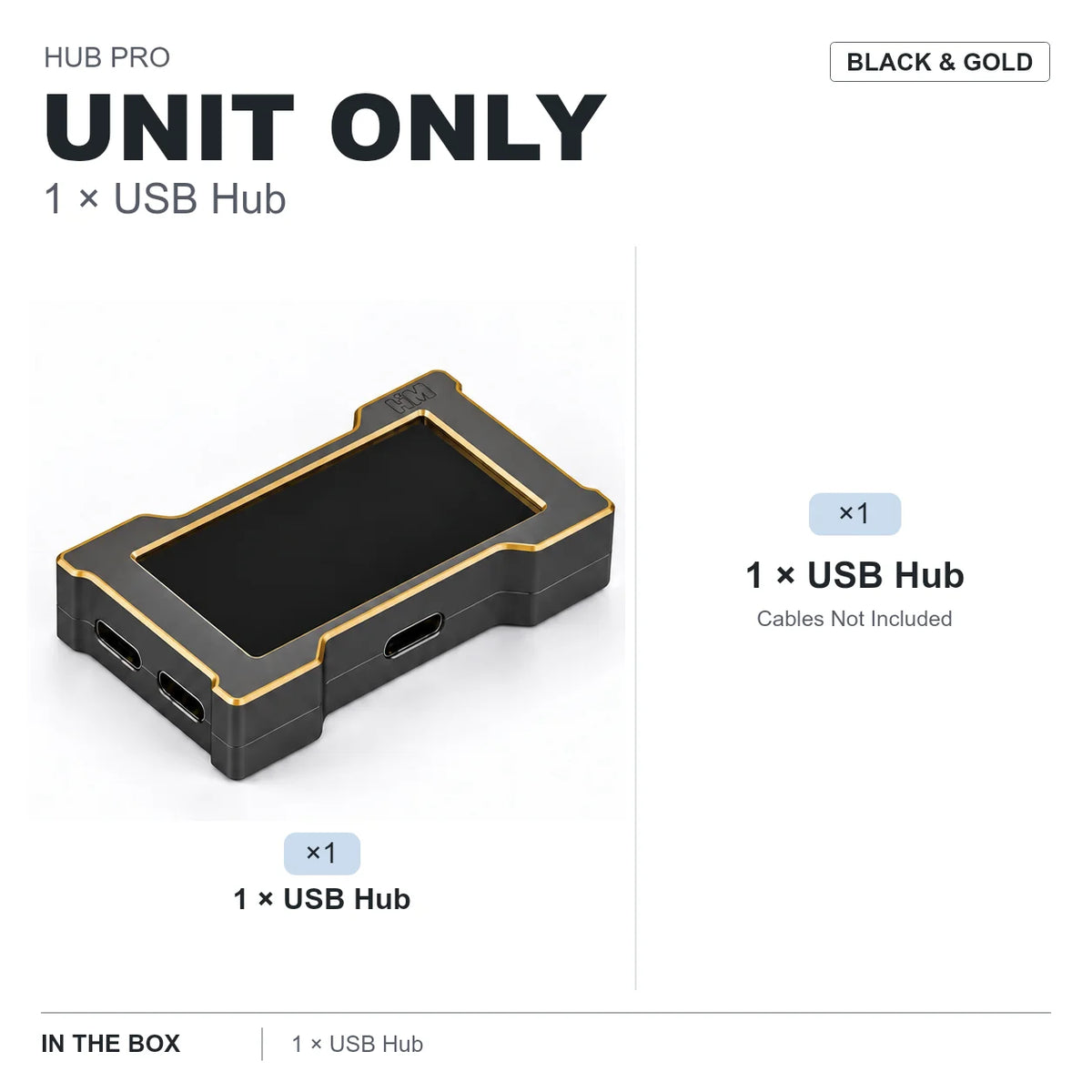 HMLAB ZNEO Gaming USB Hub - 2-to-3 Port, 8K Hz, Independent Power, With Screen, Trendy for Gaming Ambience Desk Setup