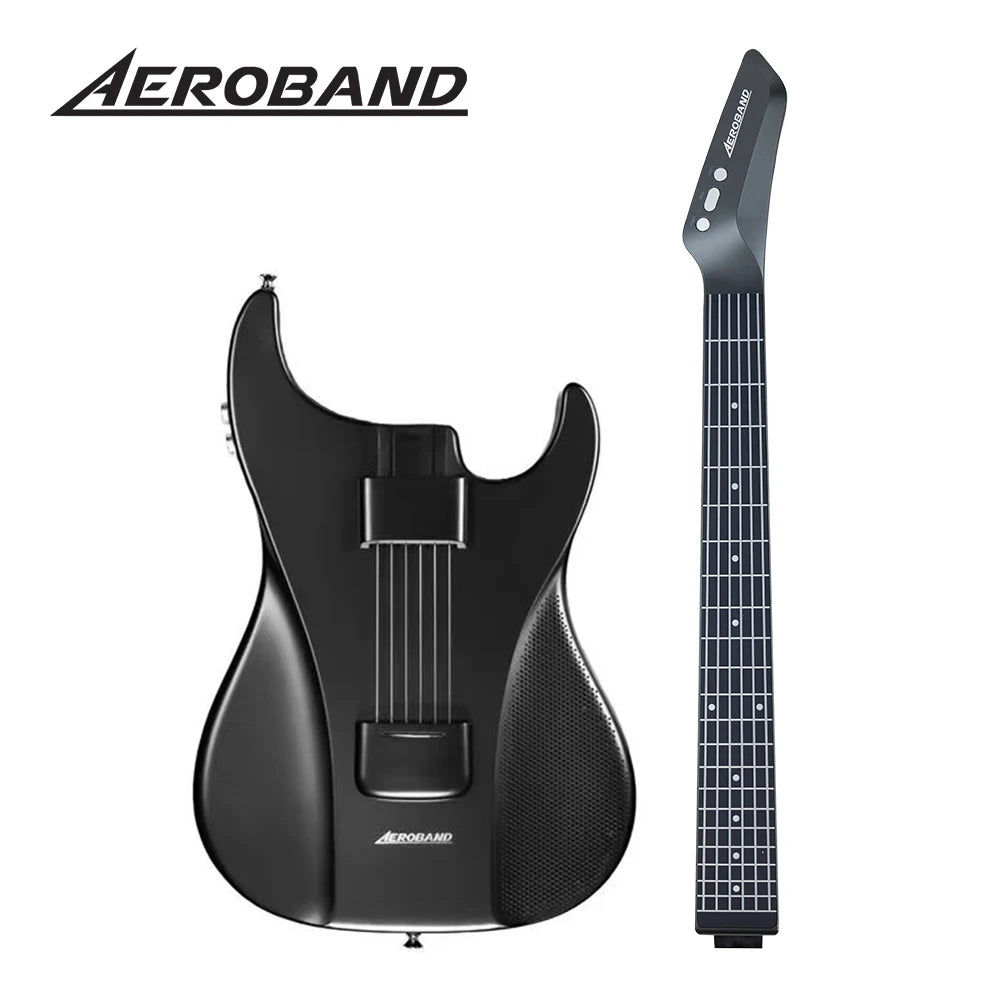 AeroBand Guitar Travel Electric Guitar Pain-Free Silicone String All-in-One 9 Sound Styles Acoustic Bass With Speaker Microphone