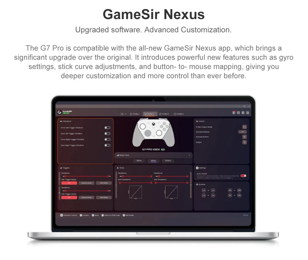 GameSir G7 Pro Xbox Licensed Game Controller, Wired Controller for Xbox, Wireless Gamepad for PC Android Mobile