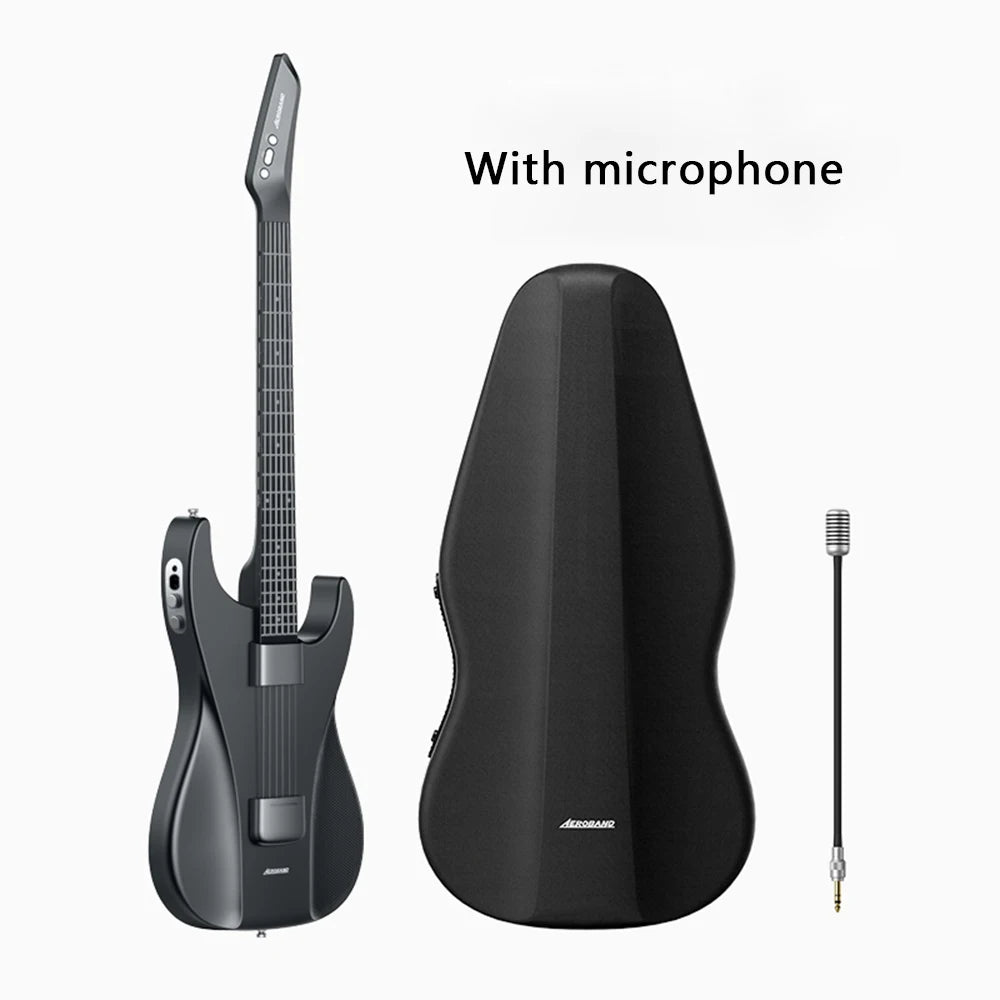 AeroBand Guitar Electric Guitar Pain-Free Silicone String All-in-One 9 Sound Styles Acoustic Bass With Speaker Microphone