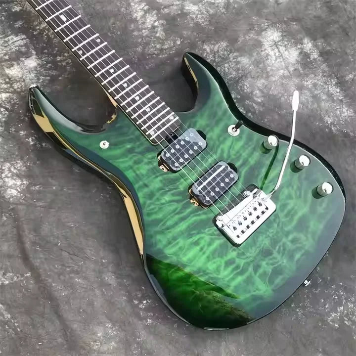 JP Style Electric Guitar with A Selected Basswood Body and BK Double Coil Pickups. Suitable for Performance and Beginners